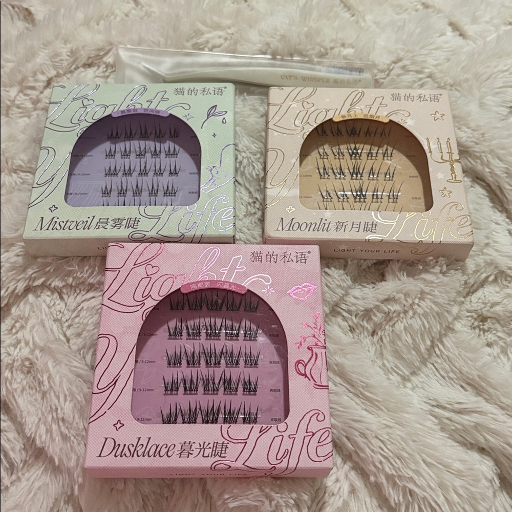 Cat’s Whisper 猫的私语假睫毛 False Lashes Mistveil / Moonlit / Dusklace